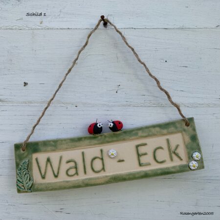 Gartenschild "Wald-Eck"