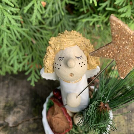 Engelchen Weihnachten Gartenkeramik