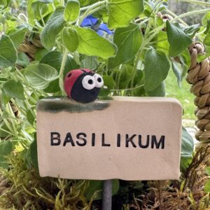 Kräuterstecker Basilikum aus Keramik