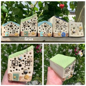 Bienenstein Bienenhaus Grün für Wildbienenarten