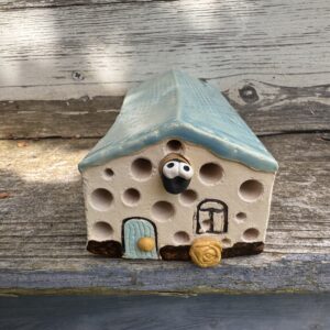 Bienenstein Bienenhaus Türkis für Wildbienenarten