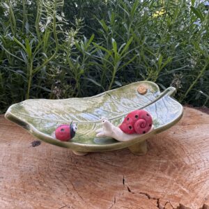 Blattschale Schnecke Marienkäfer