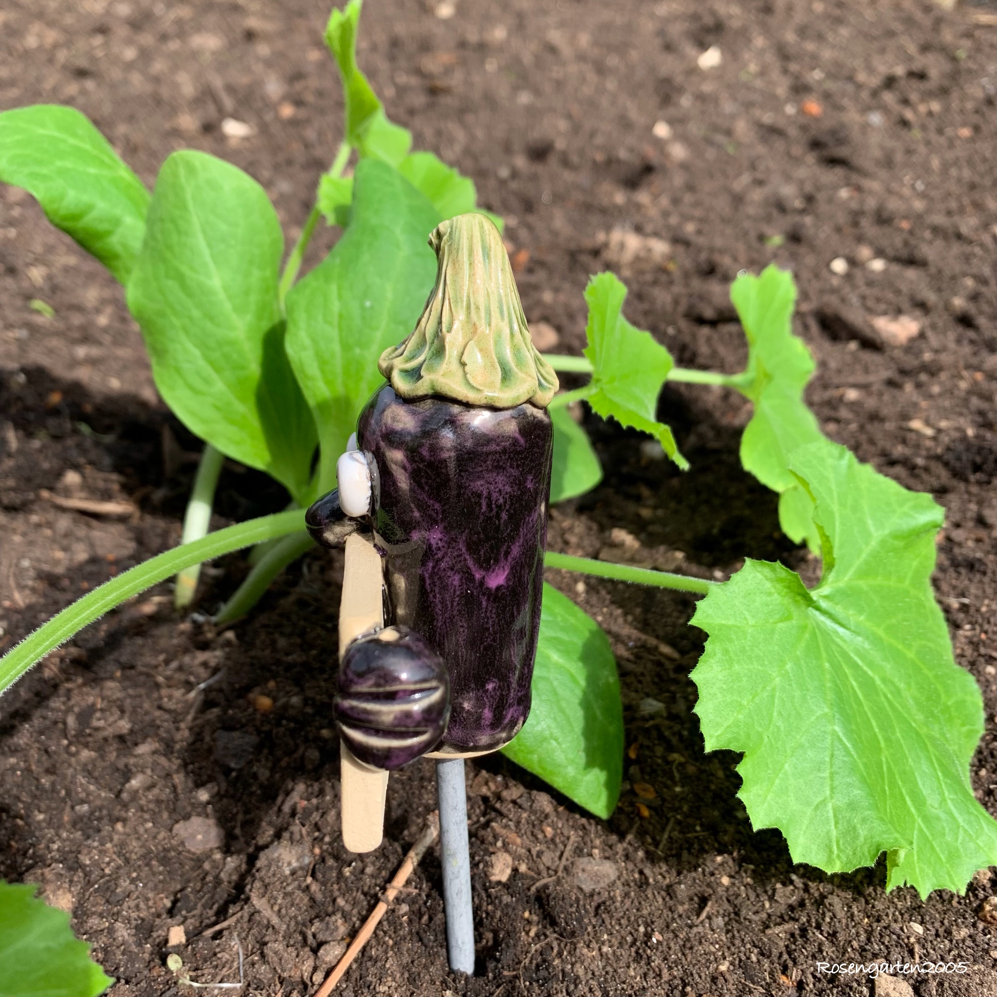 Gemüsestecker Aubergine