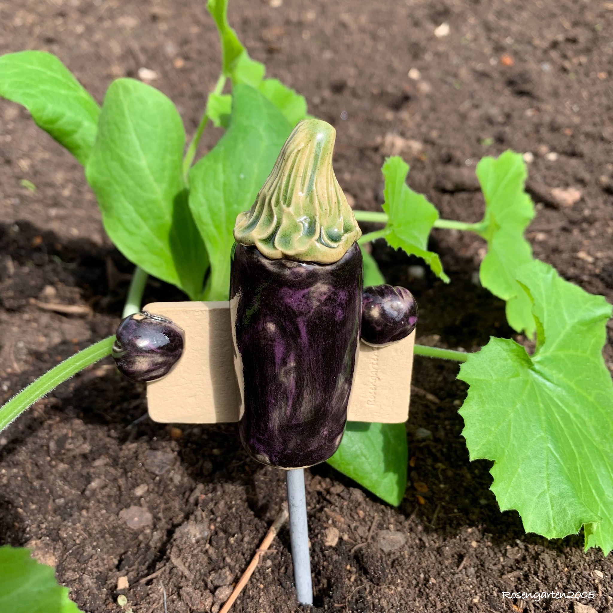 Gemüsestecker Aubergine