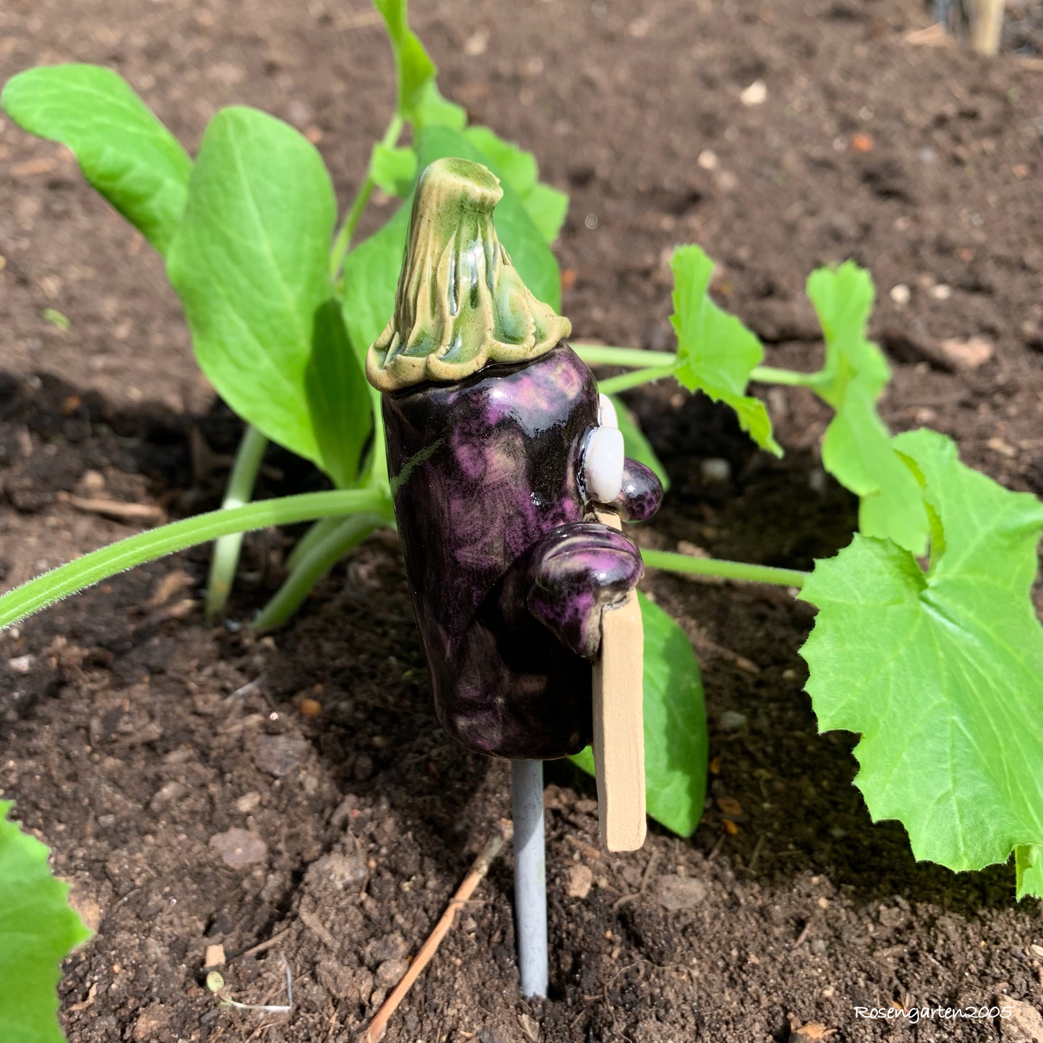 Gemüsestecker Aubergine