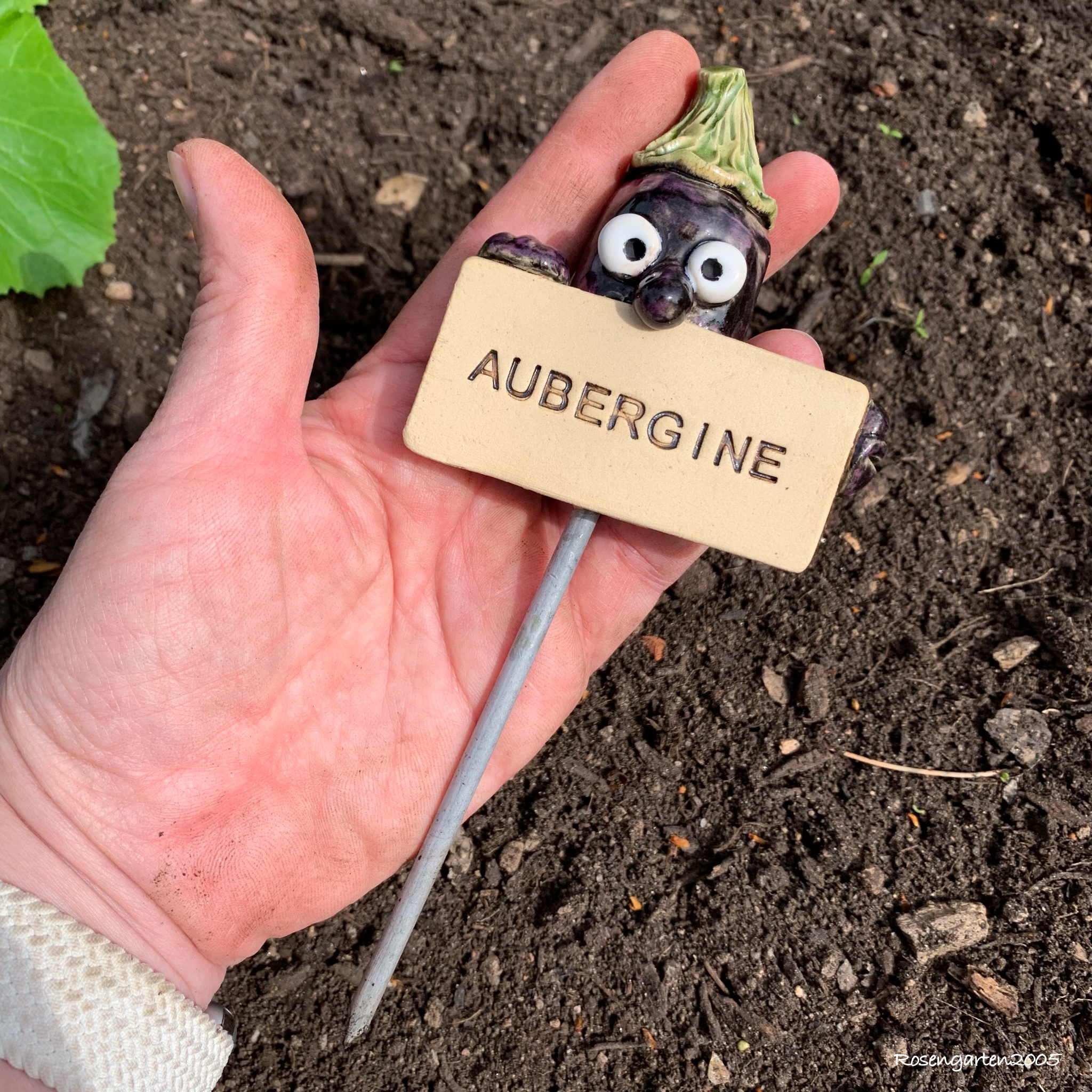 Gemüsestecker Aubergine