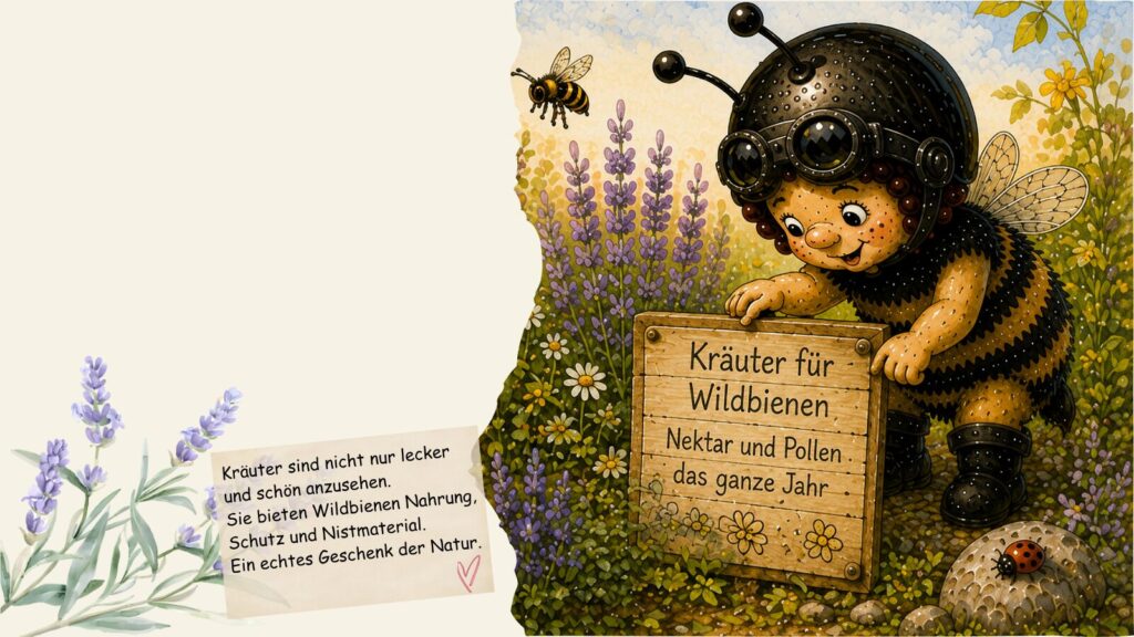 Kräuter die Wildbienen gut tun
