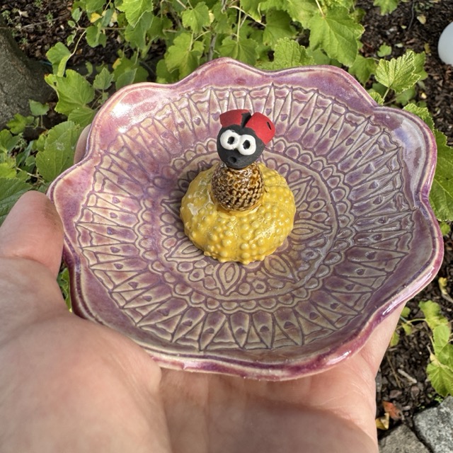 Insektentränke Blume mit Schmetterling, Biene oder Käfer – Bild 5
