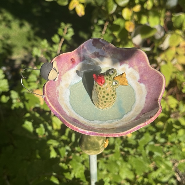 Insektentränke Blüte mit Froschkönig – Bild 3